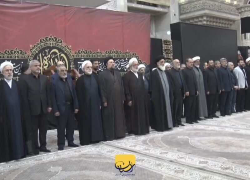 تجدید میثاق رئیس و مسئولان عالی قضایی با آرمانهای بنیانگذار جمهوری اسلامی ایران با حضور یادگار امام
