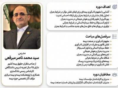 کارگاه آموزشی تخصصی تاب‌آوری در مؤسسات بیمه – جمهور نیوز