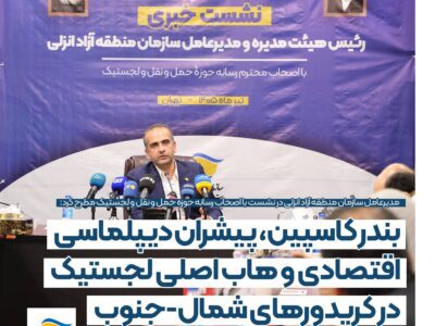 بندر کاسپین، پیشران دیپلماسی اقتصادی و هاب اصلی لجستیک در کریدورهای شمال – جنوب – جمهور نیوز